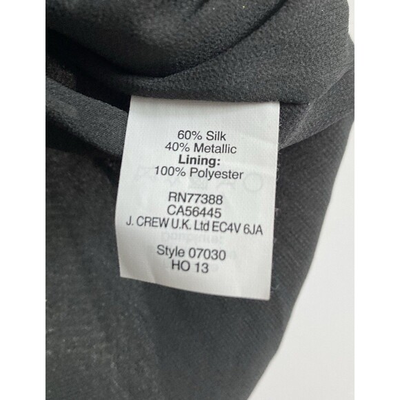 NEW J. Crew Cate Sleeveless Top 10 Silk Gold Paisley - Picture 5 of 8